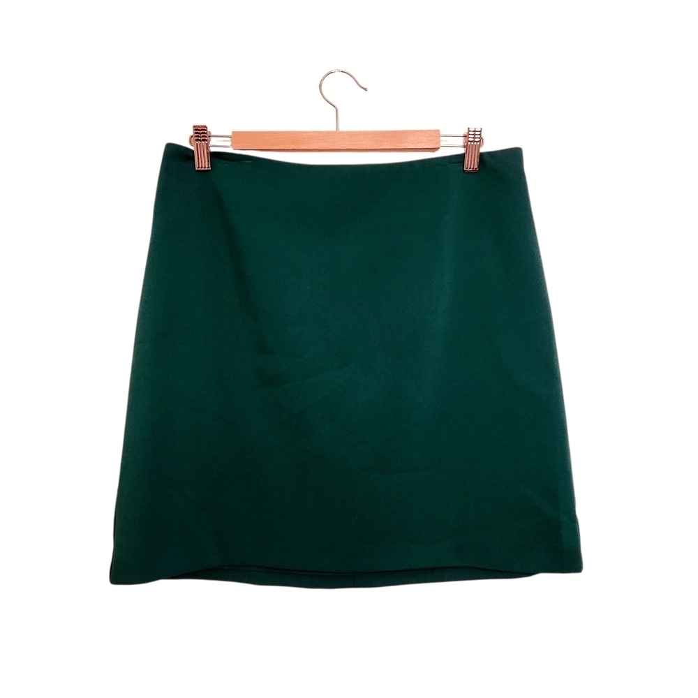 Joie | Women's Dark Green A-Line Elegant Mini Skirt (Size 10)